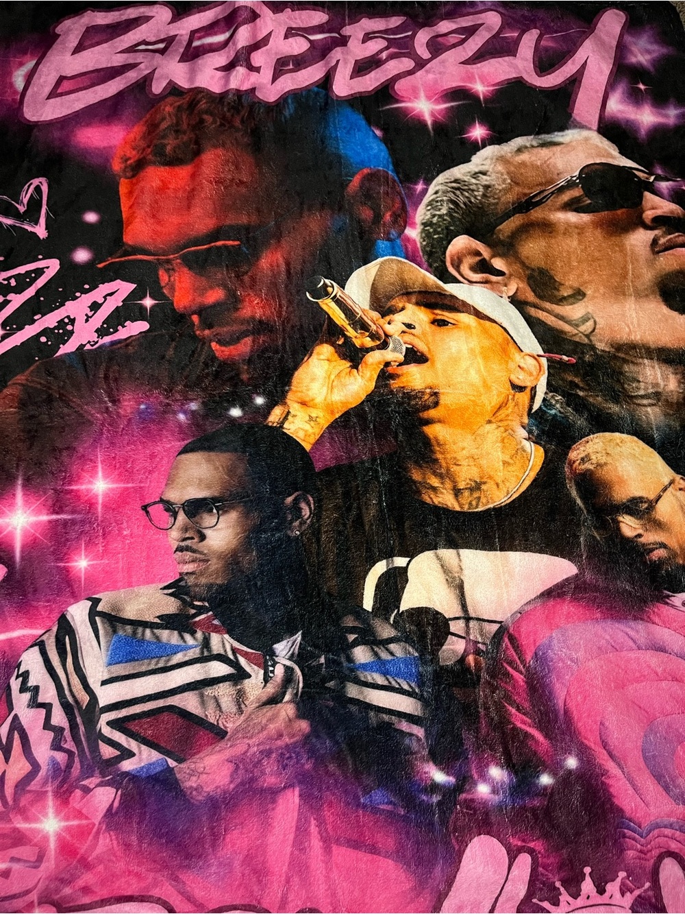 Adult Size Chris Brown Blanket